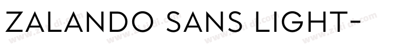 Zalando Sans Light字体转换